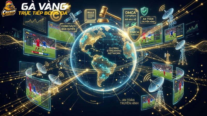 Cơ chế tuân thủ bản quyền phát sóng quốc tế DMCA GaVangTV