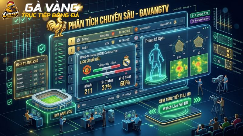 Phân tích lịch sử đối đầu H2H và thông số cầu thủ chuẩn Opta